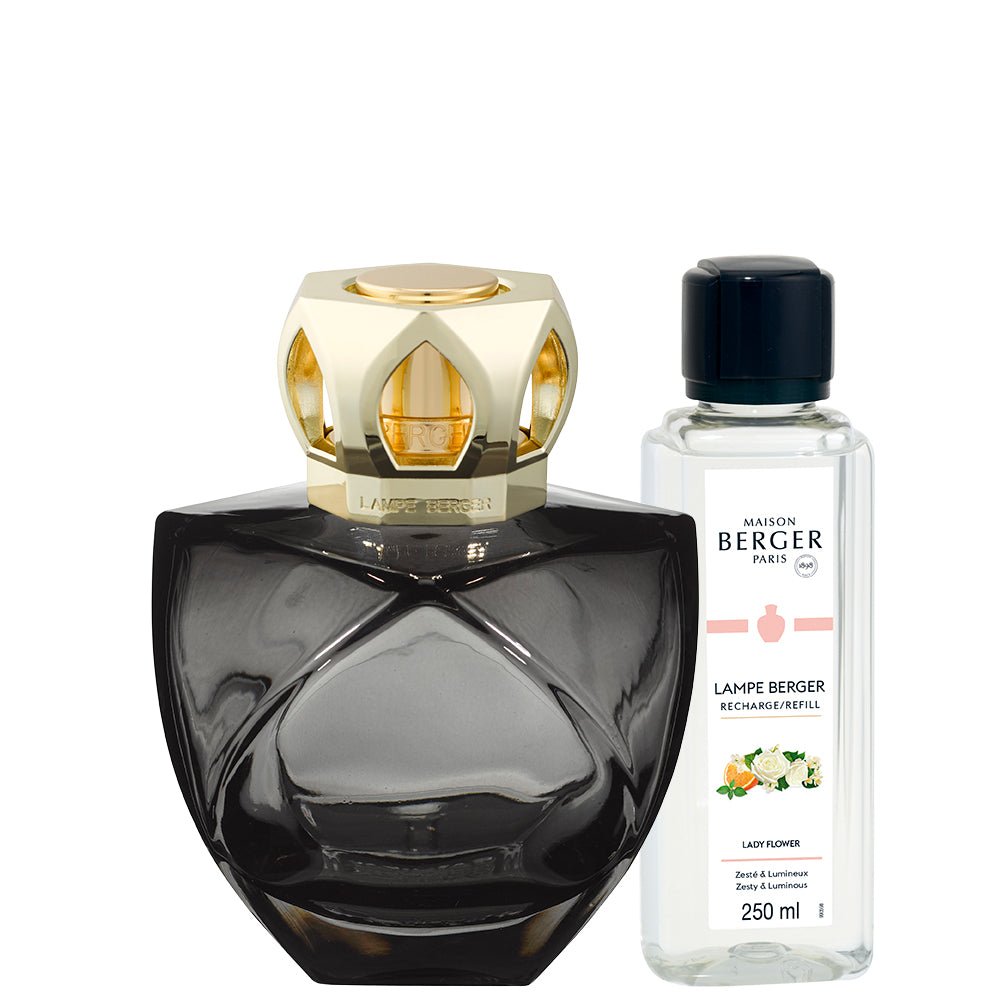 Lampe Berger Geschenkset - Eternity Schwarz mit Duft Lady Flower - Hirsch Living & Lifestyle
