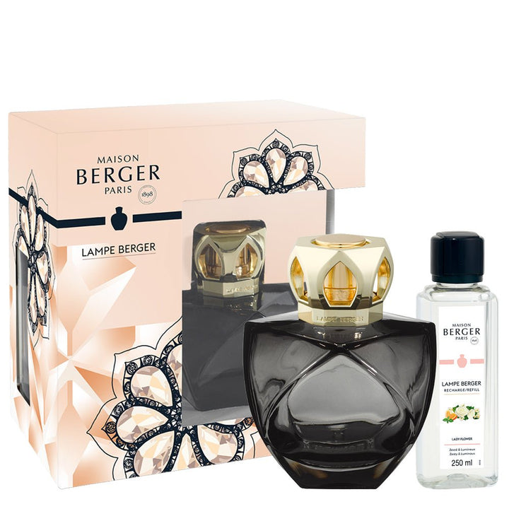 Lampe Berger Geschenkset - Eternity Schwarz mit Duft Lady Flower - Hirsch Living & Lifestyle