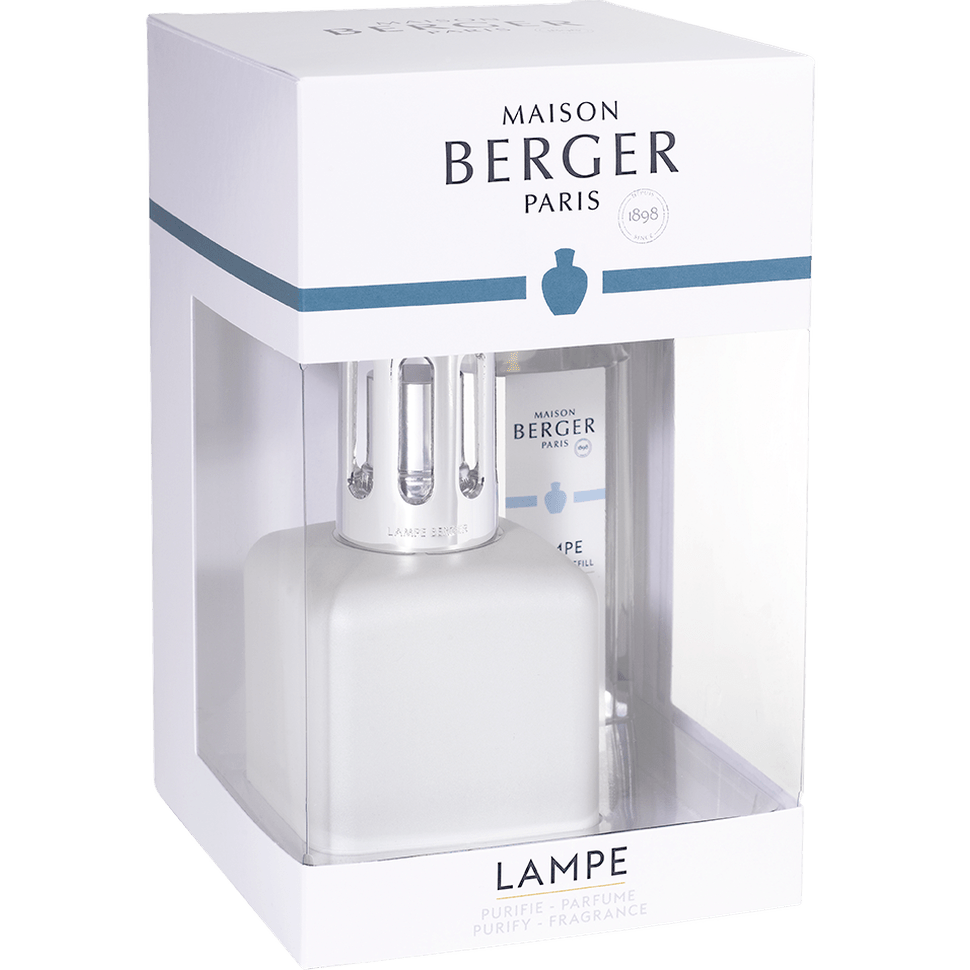 Lampe Berger Geschenkset - Glacon / Ice Cube weiß mit Duft Delikater Weißer Moschus - Hirsch Living & Lifestyle