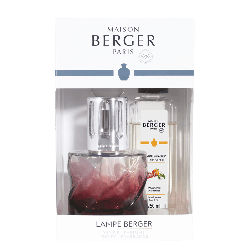 Lampe Berger Geschenkset - Spirale Rot mit Duft Einzigartige Gojibeeren - Hirsch Living & Lifestyle