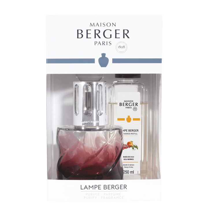 Lampe Berger Geschenkset - Spirale Rot mit Duft Einzigartige Gojibeeren - Hirsch Living & Lifestyle