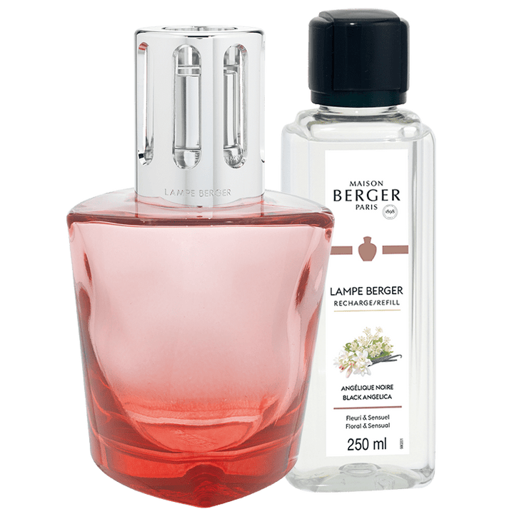 Lampe Berger Geschenkset - Terra Rot mit Duft Black Angelica - Hirsch Living & Lifestyle