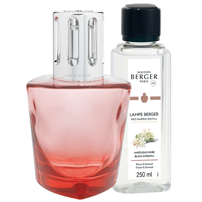 Lampe Berger Geschenkset - Terra Rot mit Duft Black Angelica - Hirsch Living & Lifestyle