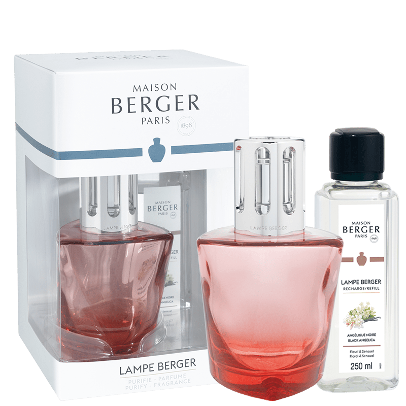 Lampe Berger Geschenkset - Terra Rot mit Duft Black Angelica - Hirsch Living & Lifestyle