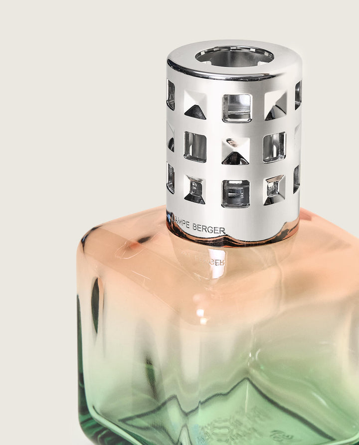 Lampe Berger ICE CUBE Pfirsich/Grün - Zitronen-Verbene