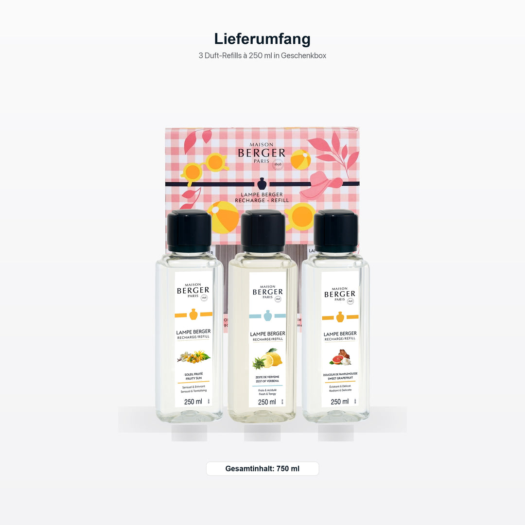 Lampe Berger Duft Triopack New Estival | 3x 250 ml von Maison Berger Paris