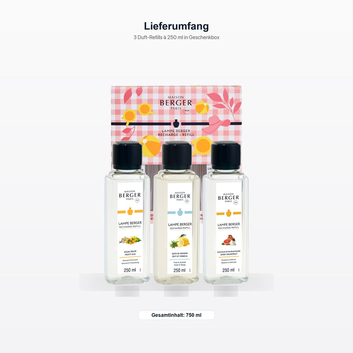 Lampe Berger Duft Triopack New Estival | 3x 250 ml von Maison Berger Paris