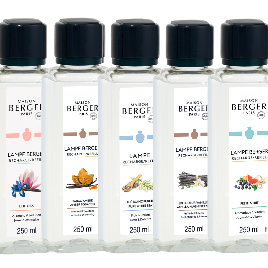 Lampe Berger Duft Refill großes Duftset "Wohlfühlzeit" 5x 250ml