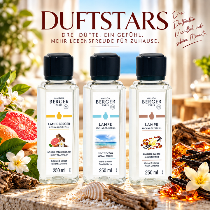 Lampe Berger Duft Triopack Duftstars | 3 x 250 ml von Maison Berger Paris