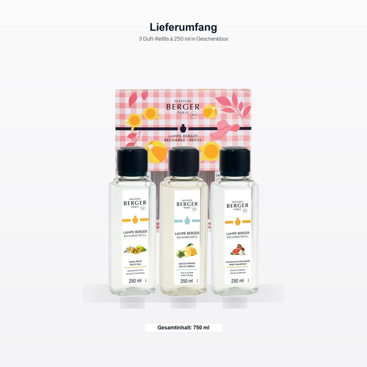 Lampe Berger Duft Triopack New Estival | 3x 250 ml von Maison Berger Paris - 24032