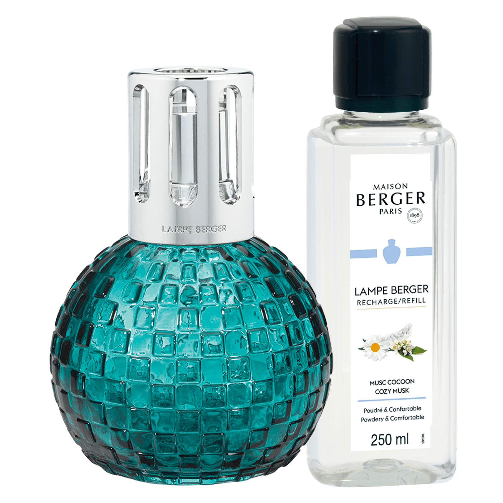 Lampe Berger Geschenkset Disco Grün mit 250 ml Pudriger Moschus | Maison Berger Paris - 4883