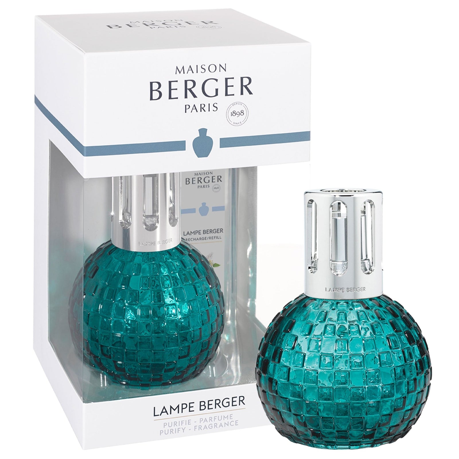 Lampe Berger Geschenkset Disco Grün mit 250 ml Pudriger Moschus | Maison Berger Paris - 4883