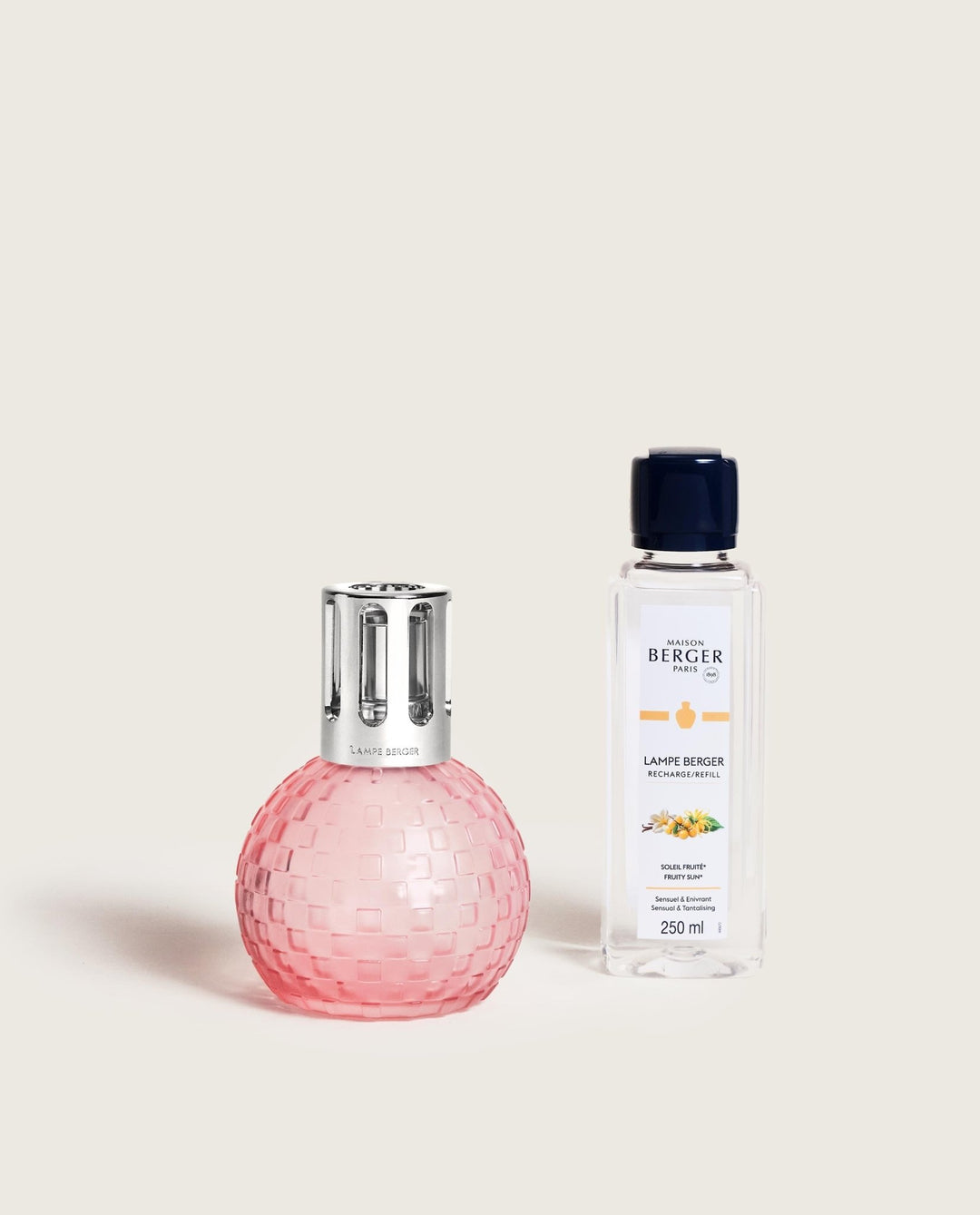 Lampe Berger Geschenkset Disco Rosa Gefrostet mit 250 ml Sonnige Früchte | Maison Berger Paris - 4901