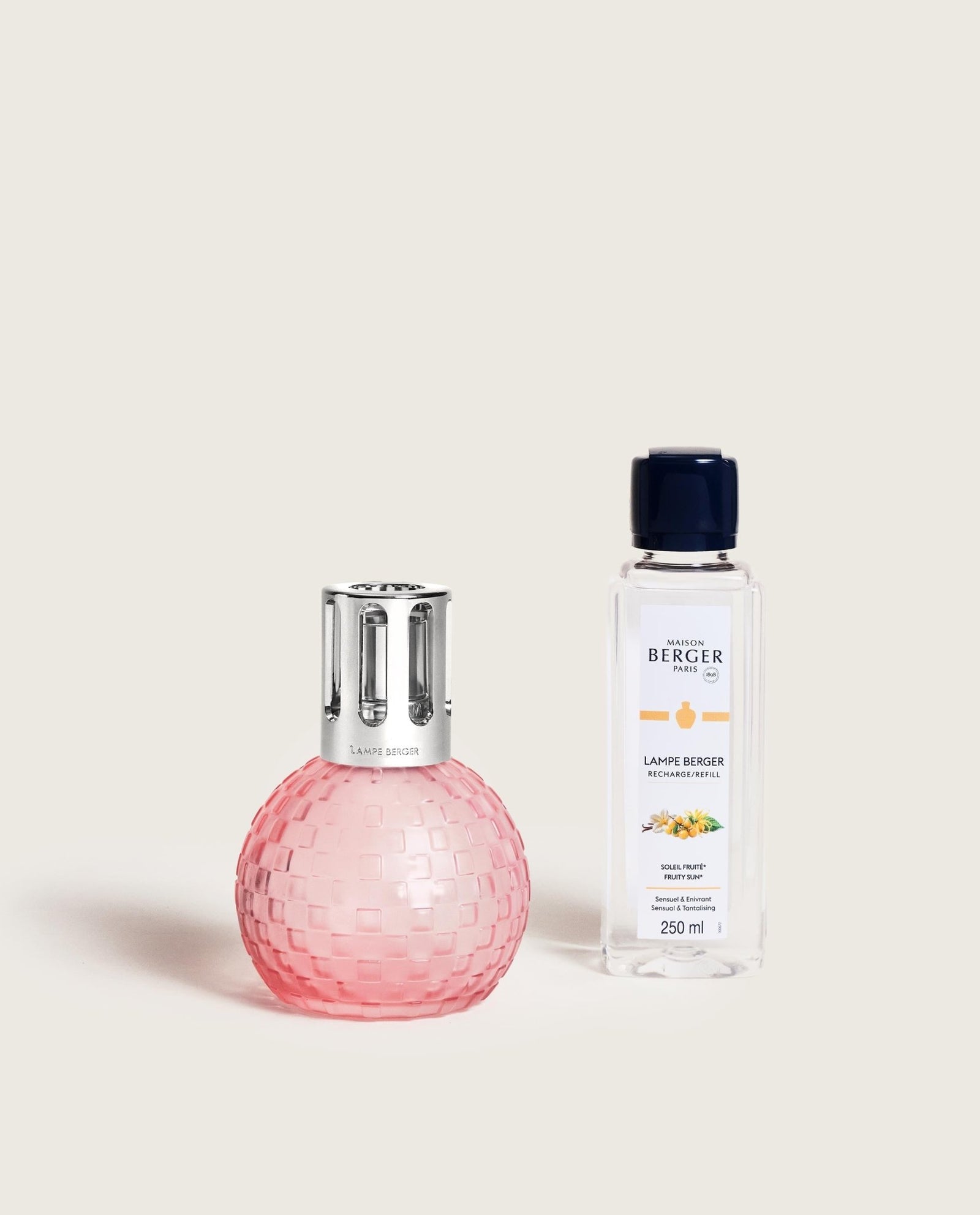 Lampe Berger Geschenkset Disco Rosa Gefrostet mit 250 ml Sonnige Früchte | Maison Berger Paris - 4901
