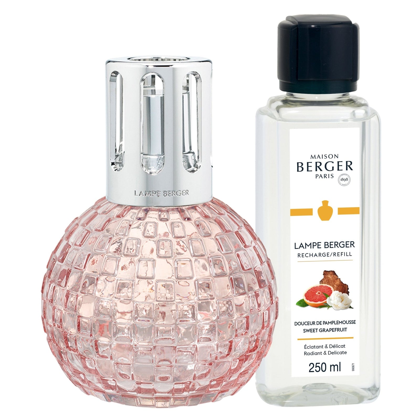 Lampe Berger Geschenkset Disco Rosa mit 250 ml Strahlende Pampelmuse | Maison Berger Paris - 4885
