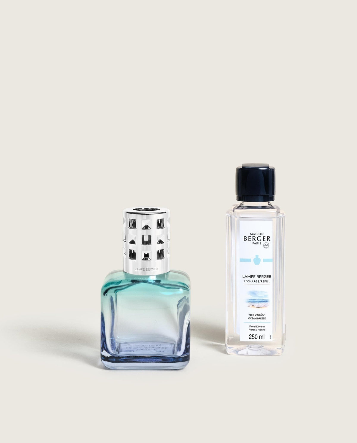 Lampe Berger Geschenkset ICE CUBE Türkis/Blau - Frische Ozeanbrise | Maison Berger Paris - 4898