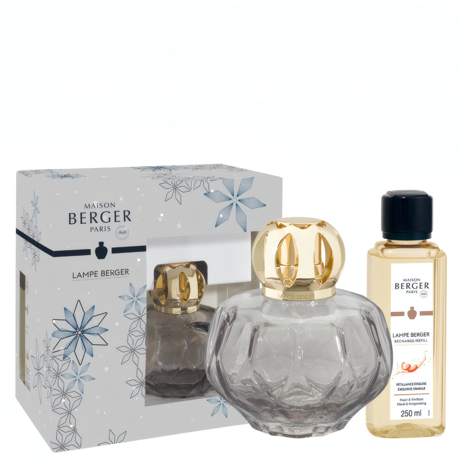 Lampe Berger Geschenkset Rosalie Grau mit Duft Sprudelnde Lebensfreude - Hirsch Living & Lifestyle